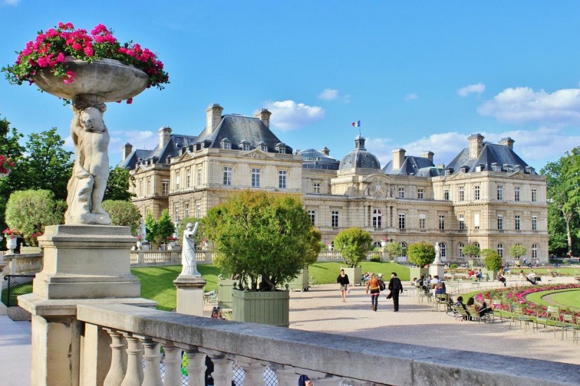 Luxembourg gardens in Paris